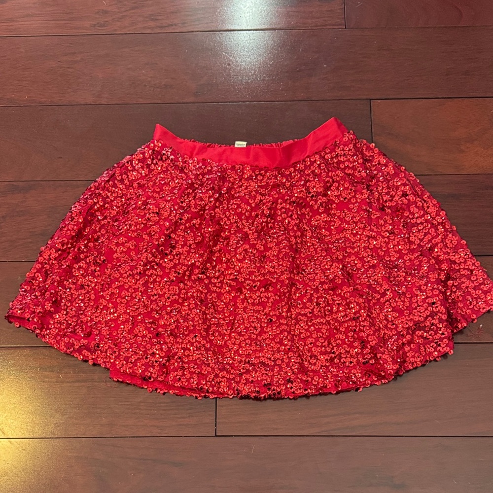 Cherokee Red Sequin Kids Skirt